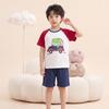 Fenteng Jungen Sommer Dinosaurier Auto Baumwolle Schlafanzug Set