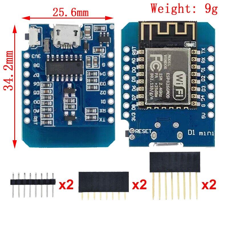 WeMos D1 Mini Pro V3.0 NodeMcu 4MB/16MB octeți Lua Internet of Things Placă de dezvoltare bazată pe ESP8266 CH340G Nodemcu V2