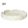 Key Dish for Entryway Rose Shaped Jewelry Storage Tray, Decorative Plastic Trinket Dish, 3D Earring And Bracelet Holder Printed Desktop Organizer