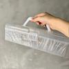 Plastic Clear Storage Box Clear with Handle Marker Pen Storage Holder Desktop Organizer Calligraphy Toolbox Stationery Storage