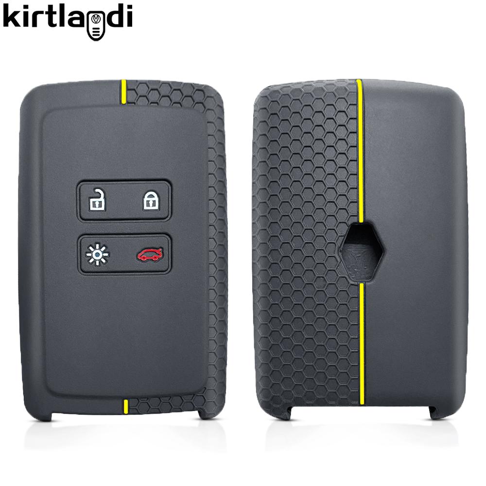 Pro Renault Clio Megane Arkana Captur Koleos Zoe Espace Scenic Sandero Kadjar Dacia Duster Silikonové pouzdro na klíčenku karty do auta