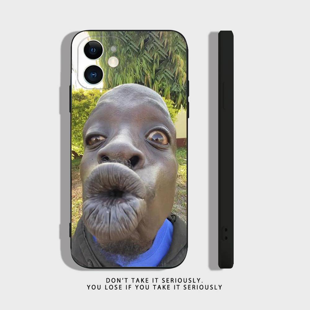 Cool Ugly Man Funny Phone Case For iPhone 17,16,15,14,13,12,11,XR,Pro,XS,Max,XR,Plus,Mini Soft Silicone Black Shockproof