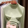 Semi-turtleneck Fleece Thickened Bottoming Shirt Women's Winter Wool Warm Fleece Integrated Fleece Long-sleeved Underwear Thermal Top