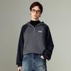 Chuyu Women's American Retro Fleece-Lined Hooded Sweatshirt