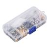 3.5mm Grommet Tool Kit Multicolor DIY Decorations Eyelet Grommet Kit with Transparent Storage Box