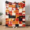 Abstract Geometric Composition Blanket Soft Throw Blanket For Home Bedroom Bed Sofa Travel Office Solid Christmas Blanket