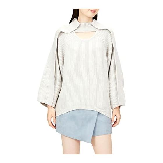 [Sneijder] Decollete open design knit SWNT224132 Women s