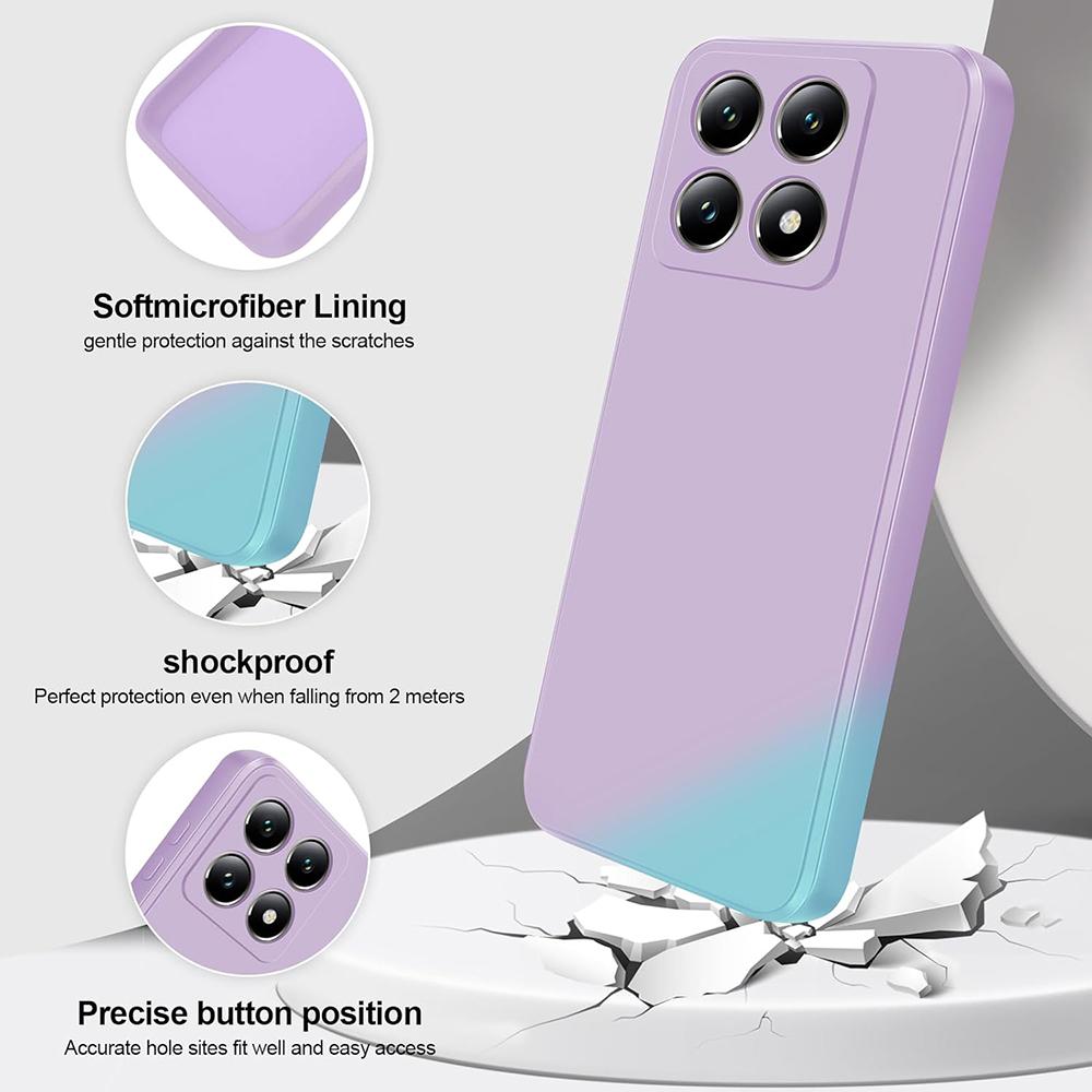 Luxury Square Silicone Soft Case For Xiaomi Mi 15 14 14T 13 13T 12 12T 12X 12S Pro Lite Ultra Matte Candy Color Cover Shockproof