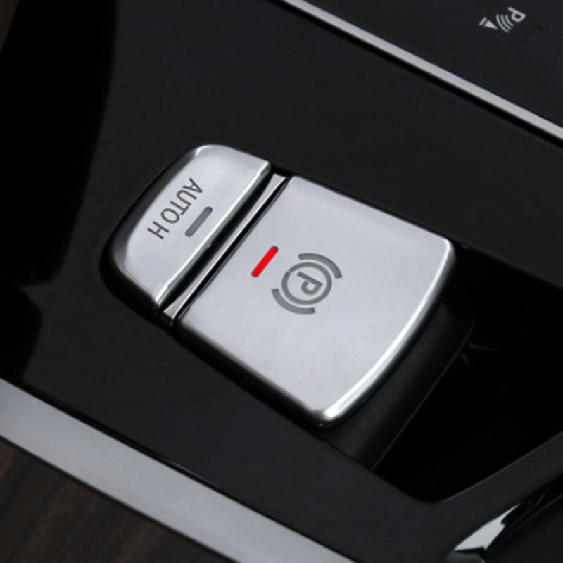 Для BMW G30 Декоративная накладка на кнопку ручного тормоза автомобиля G30 Наклейка серебряный