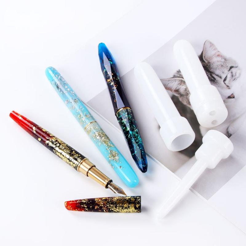 1 Set Ballpoint Epoxy Casting Mold Fountain Pen Epoxy Mold Silicone Pen Molds Resin Mold Pen Style Pen Casting Mold