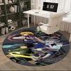 1 stuks Hunter x Hunter Anime Cartoon Design Rond Tapijt - Kantoorstoelmat, Antislip Tapijt voor Huisdecoratie, Woonkamer, Slaapkamer, Speelkamer, Slaapzaal, Fes