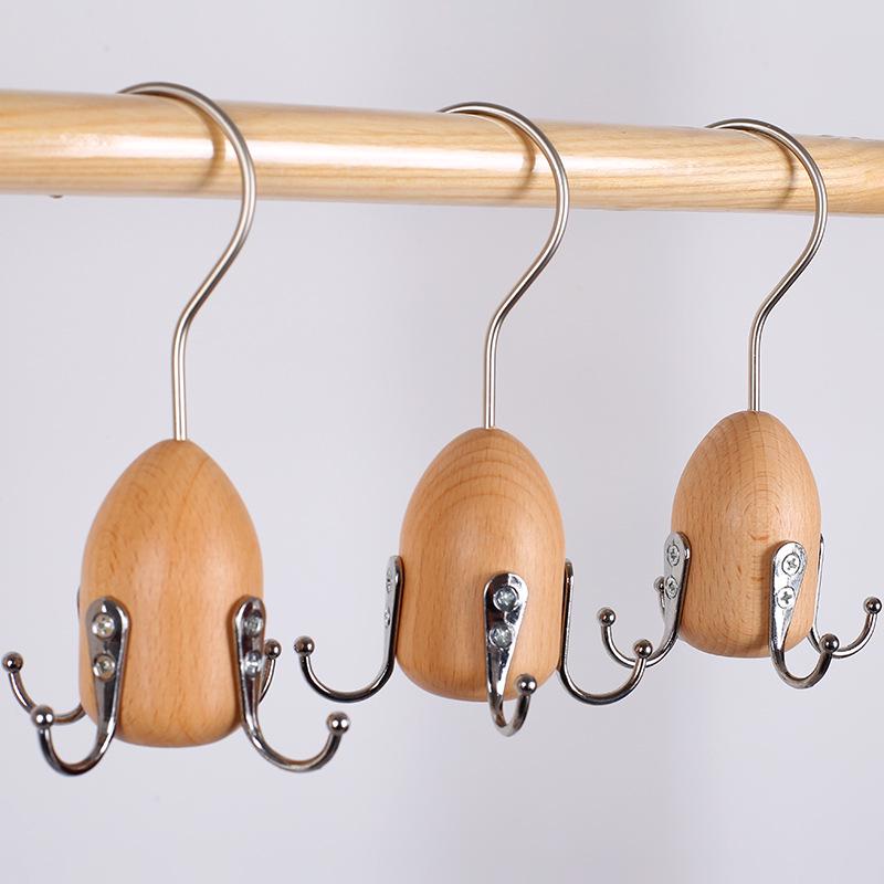 Nordic Solid Wood Multifunctional Hook for Keys, Ties, Bags, Wardrobe, Cabinet, Coat, and Hat Rack
