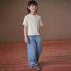 Hacikis Girls' Summer Thin Knit Short-Sleeve T-Shirt