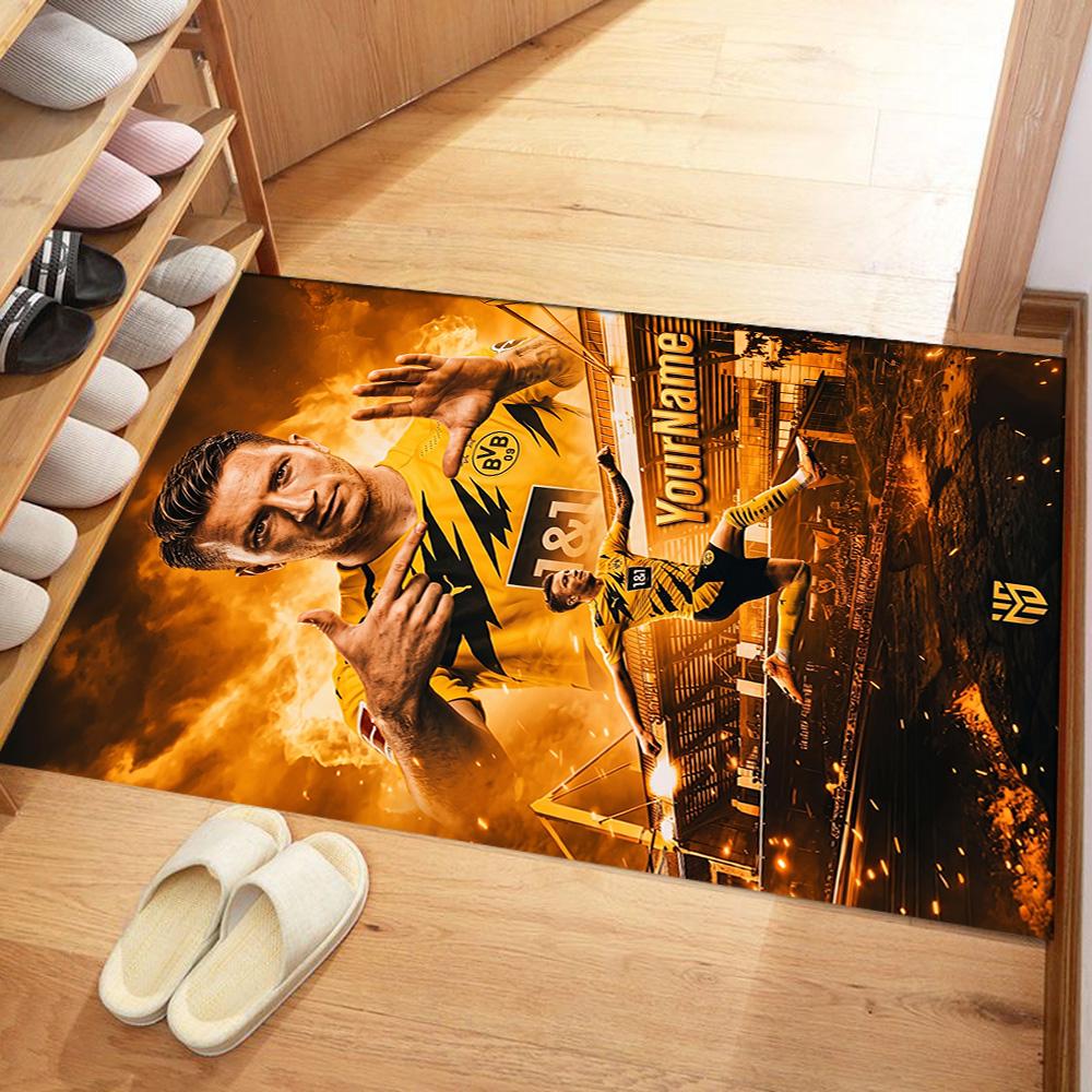 Star Player 3 Customized Name Floor Rug Office Rug Perfect for Foyer Living Rooms Balcony Dormitory Antislip Carpet Office home decor