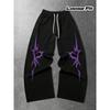 Men's and Women's Loose Dark Thorn Design Casual Trousers Sports Jogging Trousers