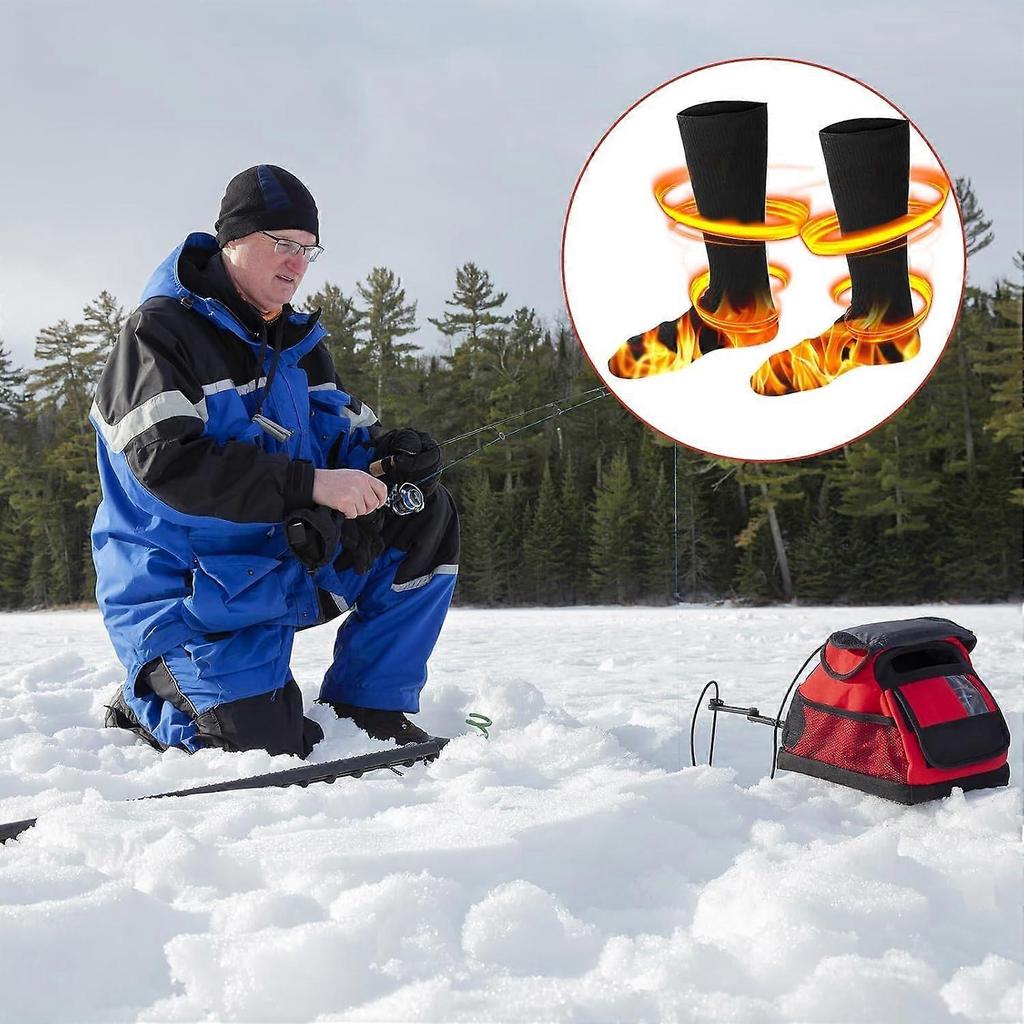 Smart electric heating socks, heating socks, winter warming artifact, suitable for outdoor work, fishing, hunting, skiing, cycling, hiking and camping