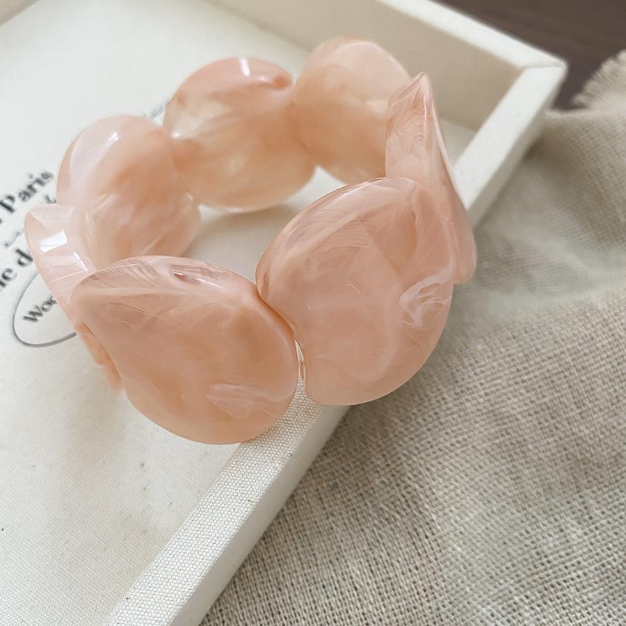 Acrylic Ombre Spliced Round Bracelet - 2025 Trendy Sweet and Versatile High-End Jewelry