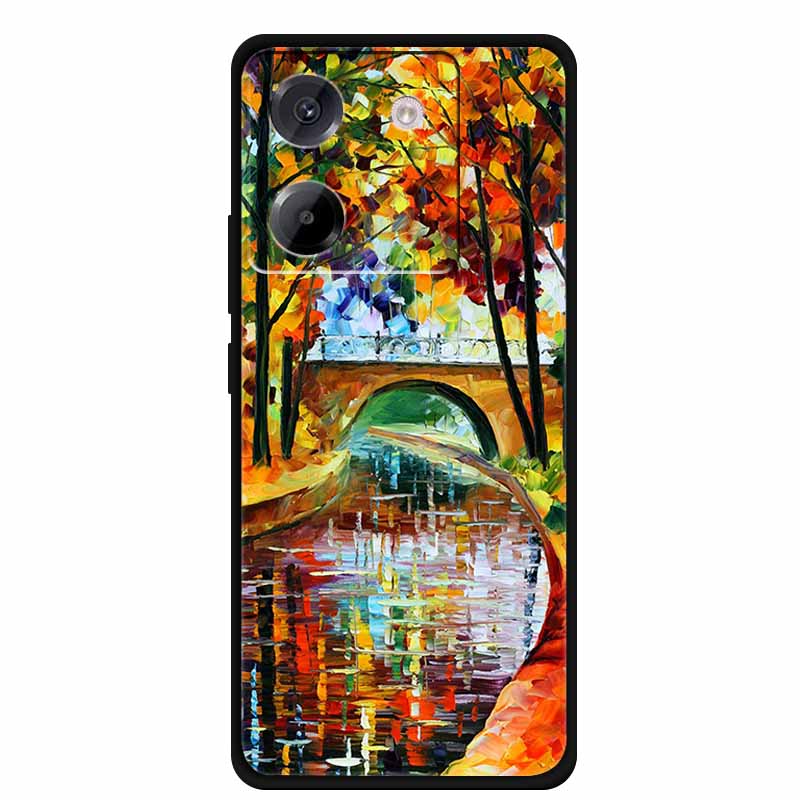 For Xiaomi Poco M7 Pro 5G Case Cartoon Painting Style Soft Silicone TPU Back Cover Cases for Poco M7 Pro 5G Shockproof Cover New