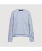 LUCKY CHOUETTE Sleeve Emblem Printed Kni Pullover (Light Blue) Lfwas25110Bul