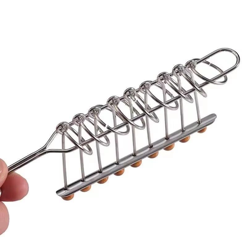 

Metal Unlock Ring Puzzle Set Nine Chain Buckle Game Toy Stress Relief Toy Ring Buckle Chinese Cultural Decoration Buckle