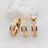 24 Carat Gold Plated Rings Jewelry Pendant Necklace Girls Wedding Engagement Bridal Sets Couples 24k Gold Plated Cz Diamond Ring