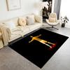 Football Player Action Floor Rug Office Rug Suitable for Foyer Game Room Bedrooms Outdoor Anti-slip Rug Office Home Decor