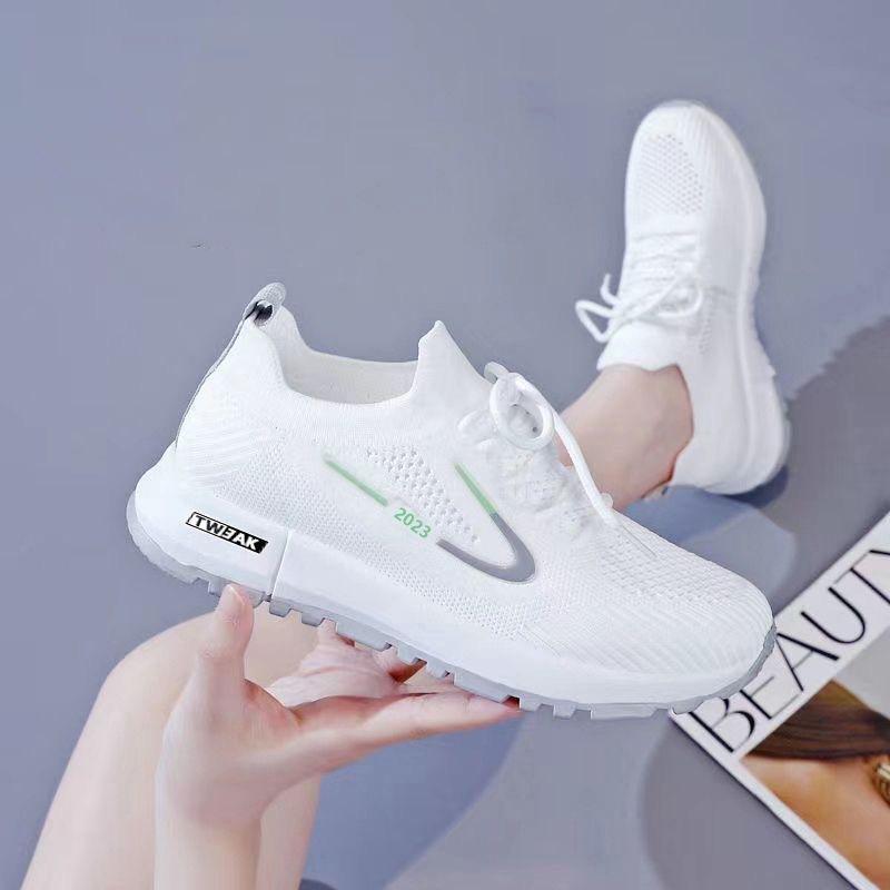 Mesh breathable new summer thin fly-woven shoes lightweight soft-soled running shoes sneakers