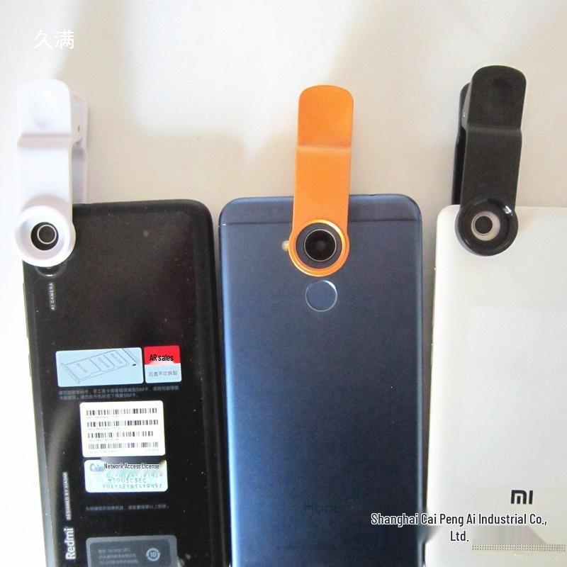 Universal Clip-On 17mm Thread Smartphone Lens: Telescope, Wide-Angle, Fisheye, Telephoto, Macro.