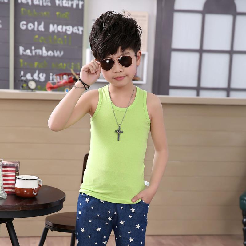 Camiseta de Tirantes de Algodón para Niños: Capa Base de Verano para Niños y Niñas