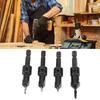 4pcs 4 Piece Set Countersink Drill Bit Set Cemented Carbide Countersunk Drilling Bit  Woodworking