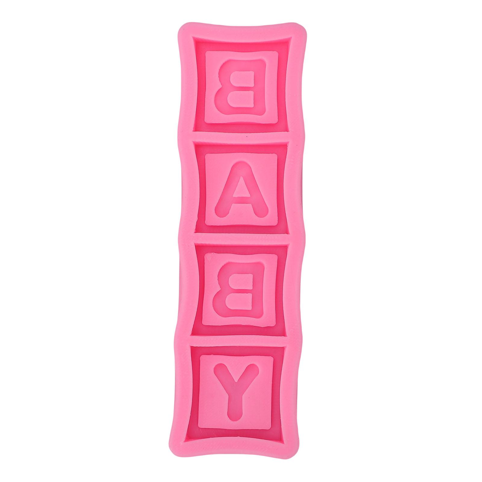 

BABY Letter Silicone Mold High Low Temperature Proof BABY Letter Fondant Chocolate Mold for Cake Decoration