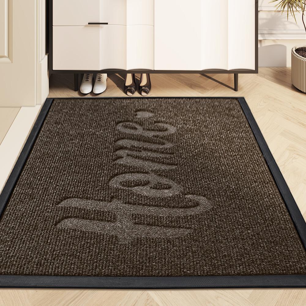 

Современный простой геометрический резиновый коврик для уборки бытовой пыли, коврик у входной двери, устойчивый к трению, нескользящий бытовой коврик для ног 50*80cm