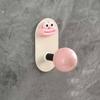 Adhesive Wall Hooks Hair Accessories Organizer Rounded Edge Cartoon Adhesive Hook for Bathroom Kitchen