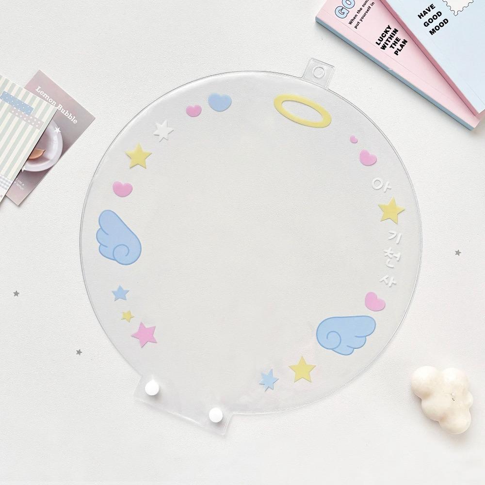 

Clear Uchiwa Fan Sleeve Portable Hand Fan Protector Cover New Picket Fan Cover Cheering Fans 1