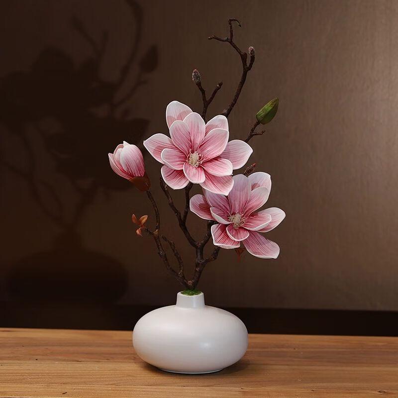 

European Style Resin Magnolia Flower Art Set