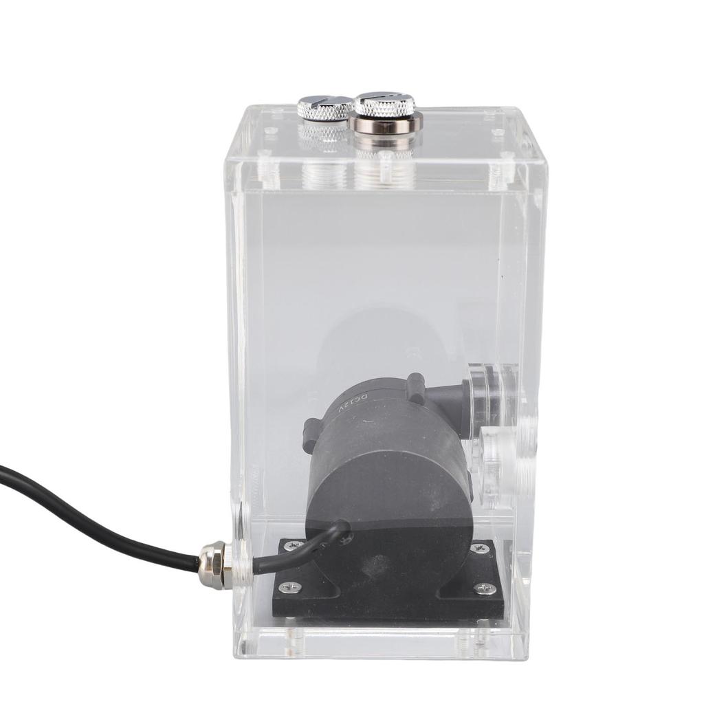 Brushless PC Water Cooling Pump Water Tank Combo 850mL Capacity Reservoir 7m Pump Head G1 4 Interface 16.2W 1.35A