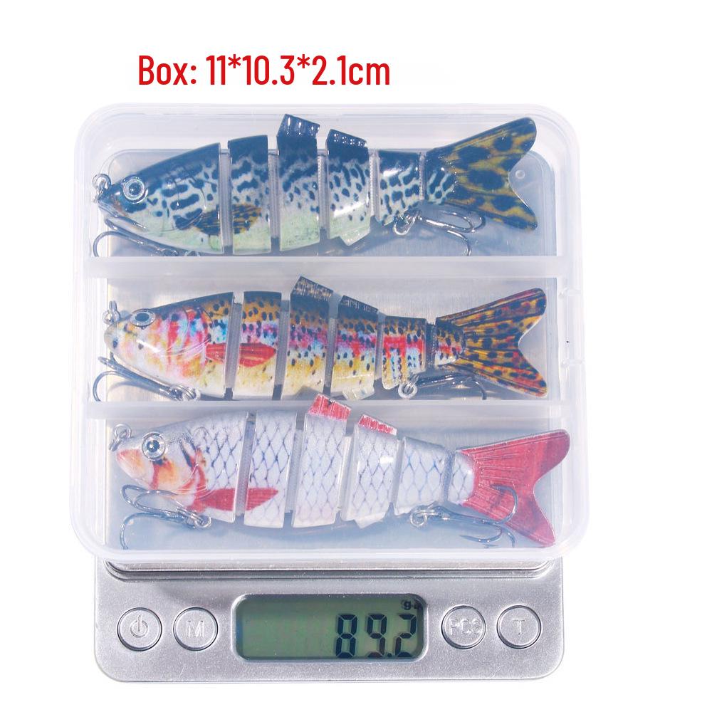 HENGJIA 10cm 18g Multi-Section Sinking Bionic Lure - 6-Section Fish Bait Model