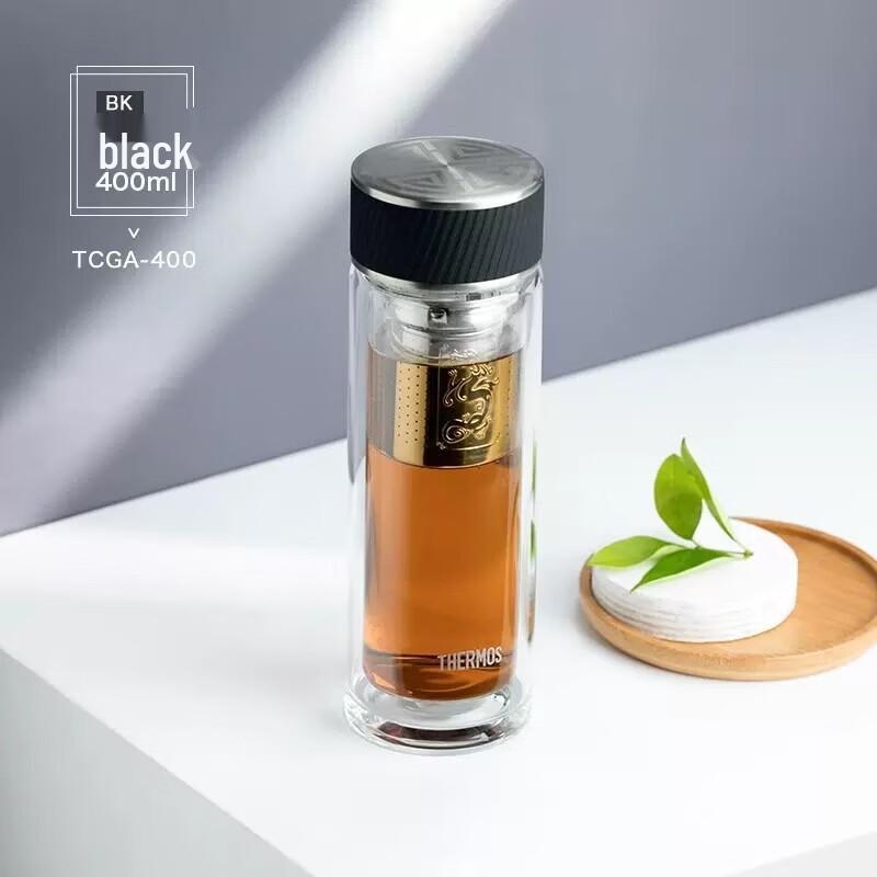 THERMOS Double Wall Insulated Glass Tea Mug