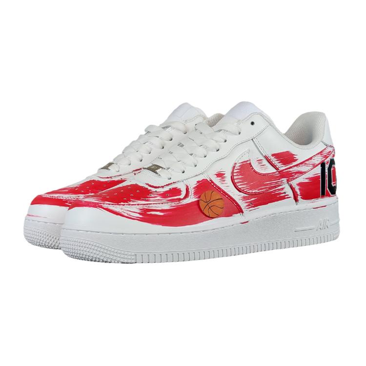 Nike Air Force 1 Low Air Force 1 Low top Skateboard Shoes Men's White Red CW2288-111(team5-)