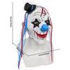 Halloween Clown Gesichtsbedeckung mit Haaren und Hut Horror Latex Gesichtsbedeckung für Erwachsene Halloween Kostümparty Requisiten