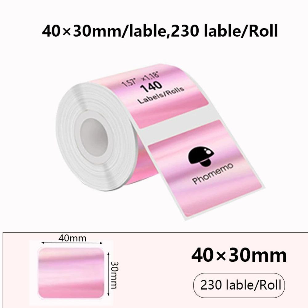 230pcs New Thermal Laser Label Paper Waterproof 40x30 Mm Rectangular Label Self Adhesive Tear-resistant Printer Paper
