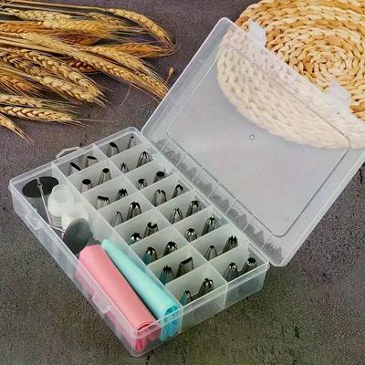 38 Adet Pasta Süsleme Aletleri Krema Sıkma Uçları Şekerleme Hamur İşleri Torbaları Paslanmaz Çelik Uçlar Pasta Süsleme