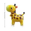 1Pcs Baby Shower Accessories Cartoon Foil Balloon Animal Stand Walking Balloon With Wheel For Kid Birthday Party Decor Ballons