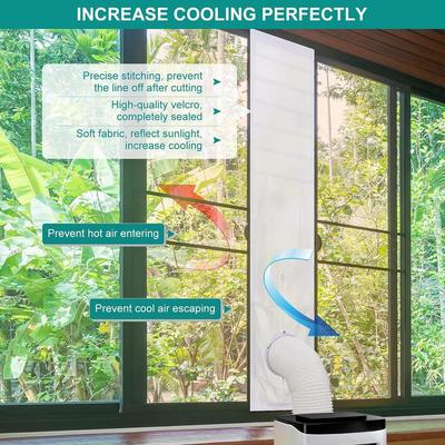 AC Window Seal Tumble Dryer Window Seal Waterproof Mobile Air Conditioning Vent Sealing Tools For Exhaust Dryer