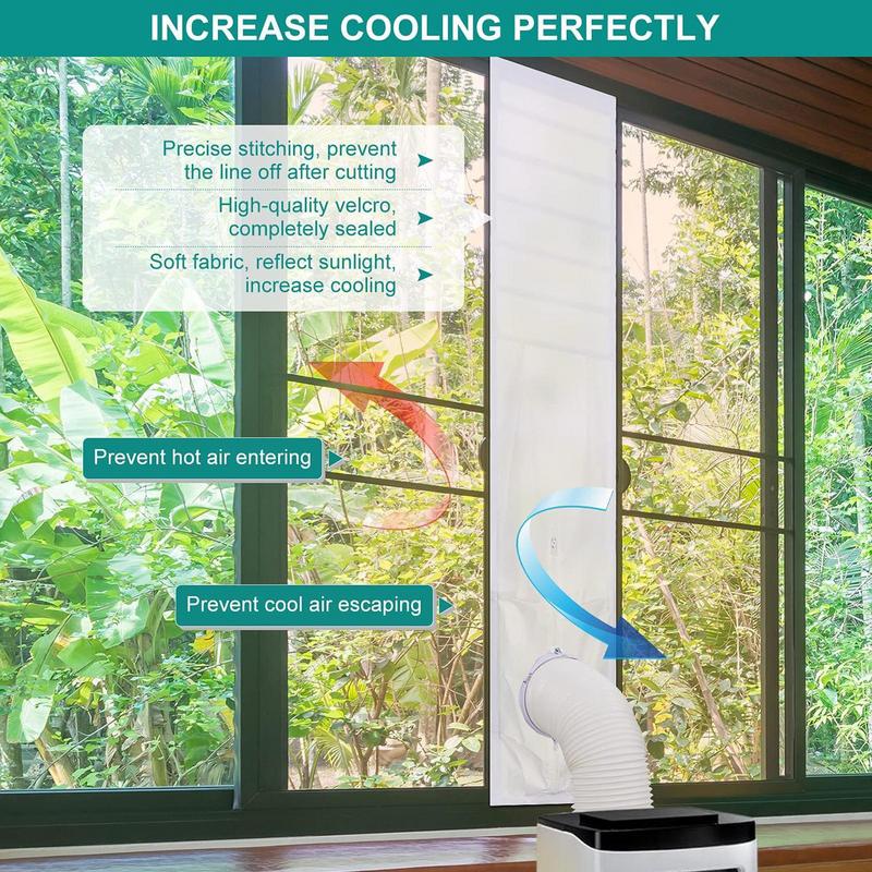 AC Window Seal Tumble Dryer Window Seal Waterproof Mobile Air Conditioning Vent Sealing Tools For Exhaust Dryer