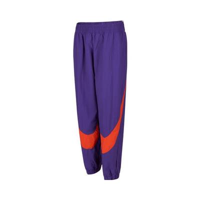 Swoosh Fashion Large Logo Print Woven Cuffed Casual Pants Women Pants HV2358-547