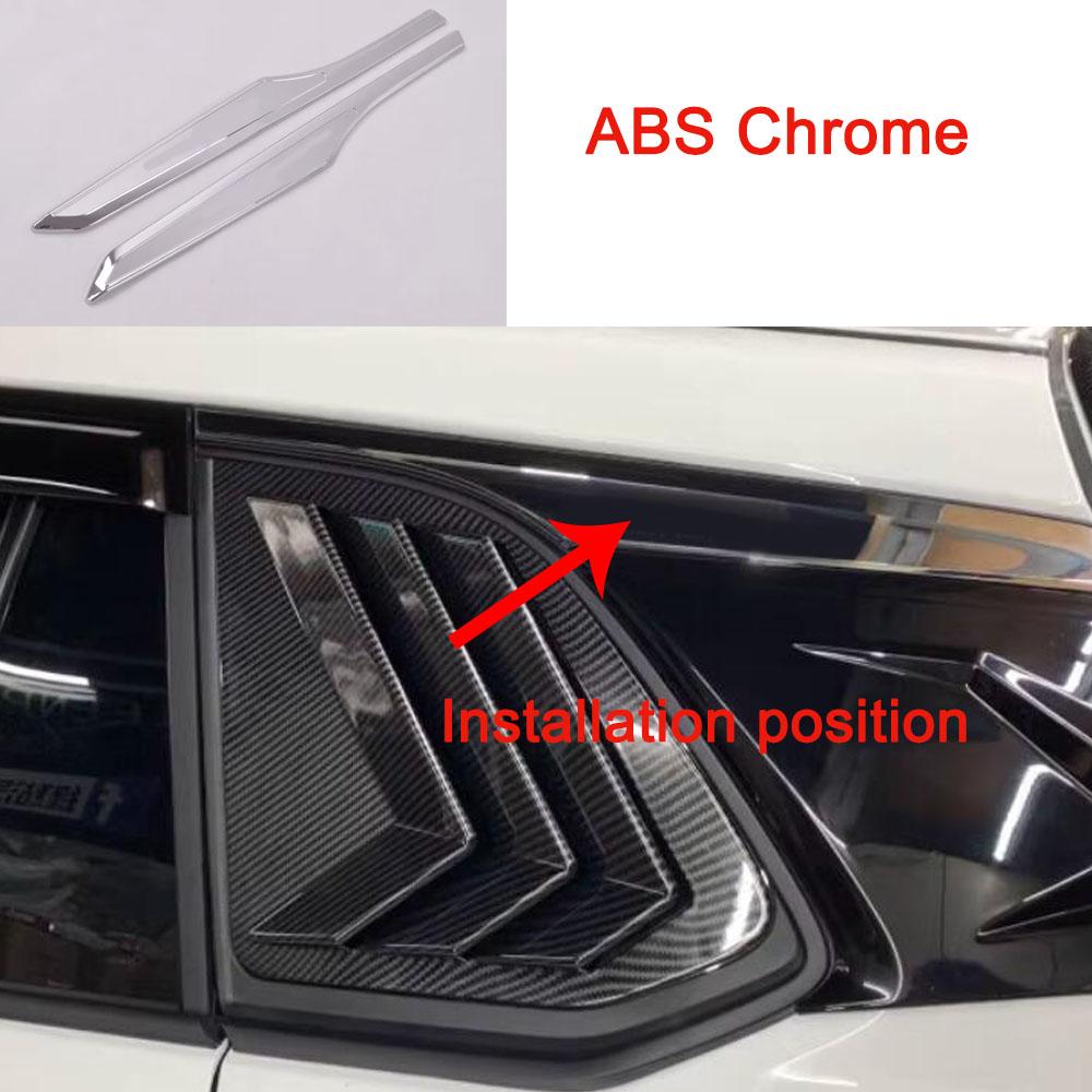 ABS Plastic Rear Window Shades Molding Trim Decoration Cover Exterior Accessories For Toyota Corolla Cross XG10   2024+