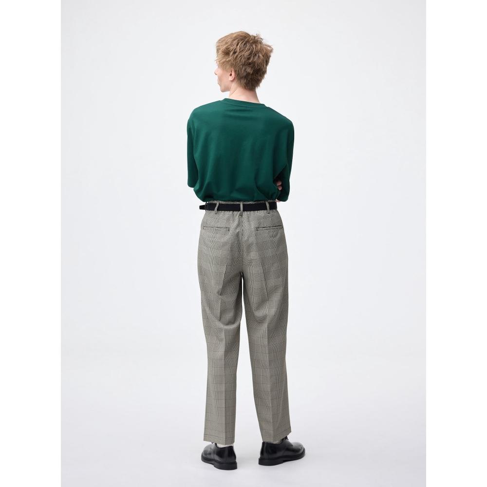 Gu Wide Slacks  Check   Standard Length 69.5 73.5cm 