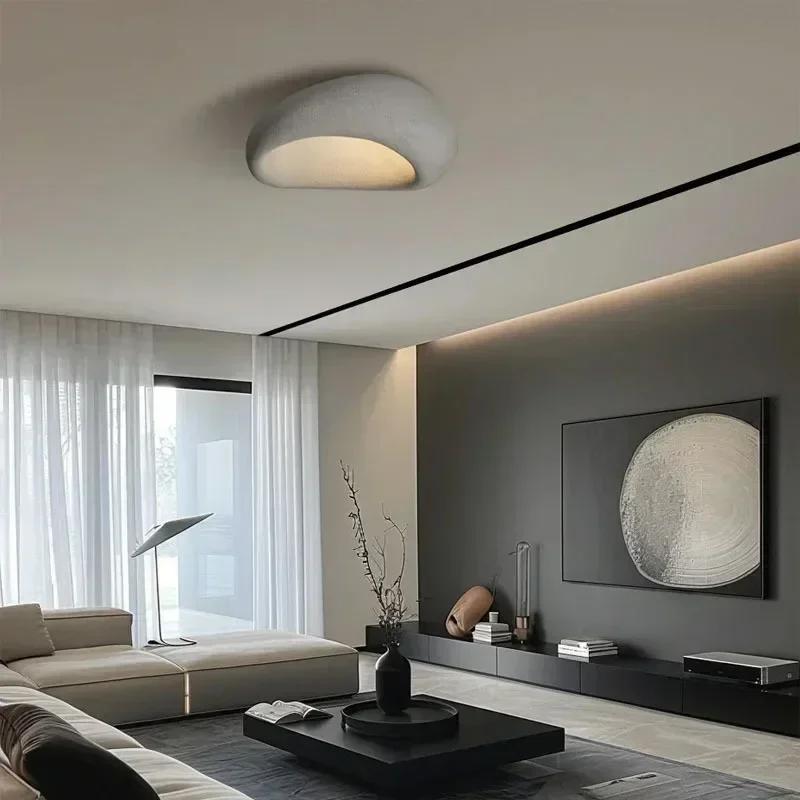 Nordic Minimalist Wabi Sabi Affordable Luxury Chandelier Cream Style Bedroom Ceiling Lights Lustre Home Decor E27 LED Fixtures
