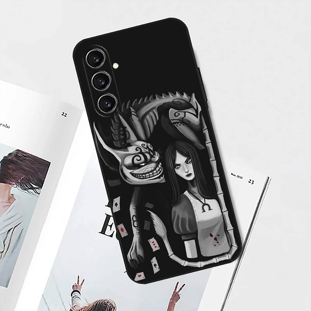 Game A-Alice Madness Returns Phone Case For Samsung S25,S24,S21,S22,S23,S30,Ultra,S20,Plus,Fe,Lite,Note,10 Black Soft Shell